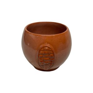 Brown Ceramic Cacao Cup